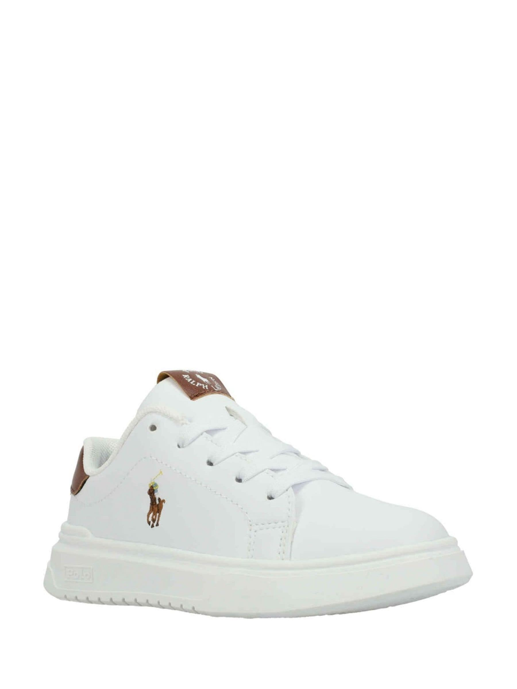 Polo Ralph Lauren White Heritage Court Super Trainers image 3