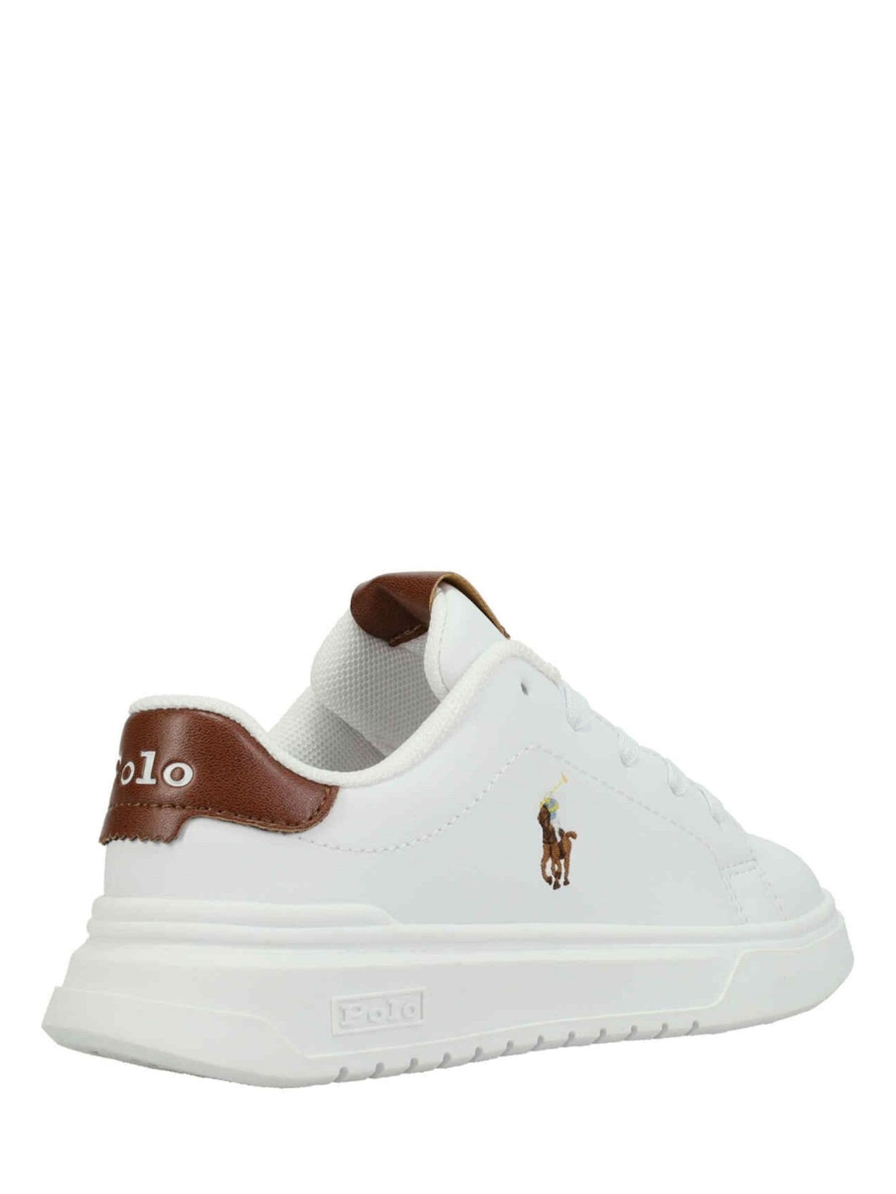 Polo Ralph Lauren White Heritage Court Super Trainers image 4