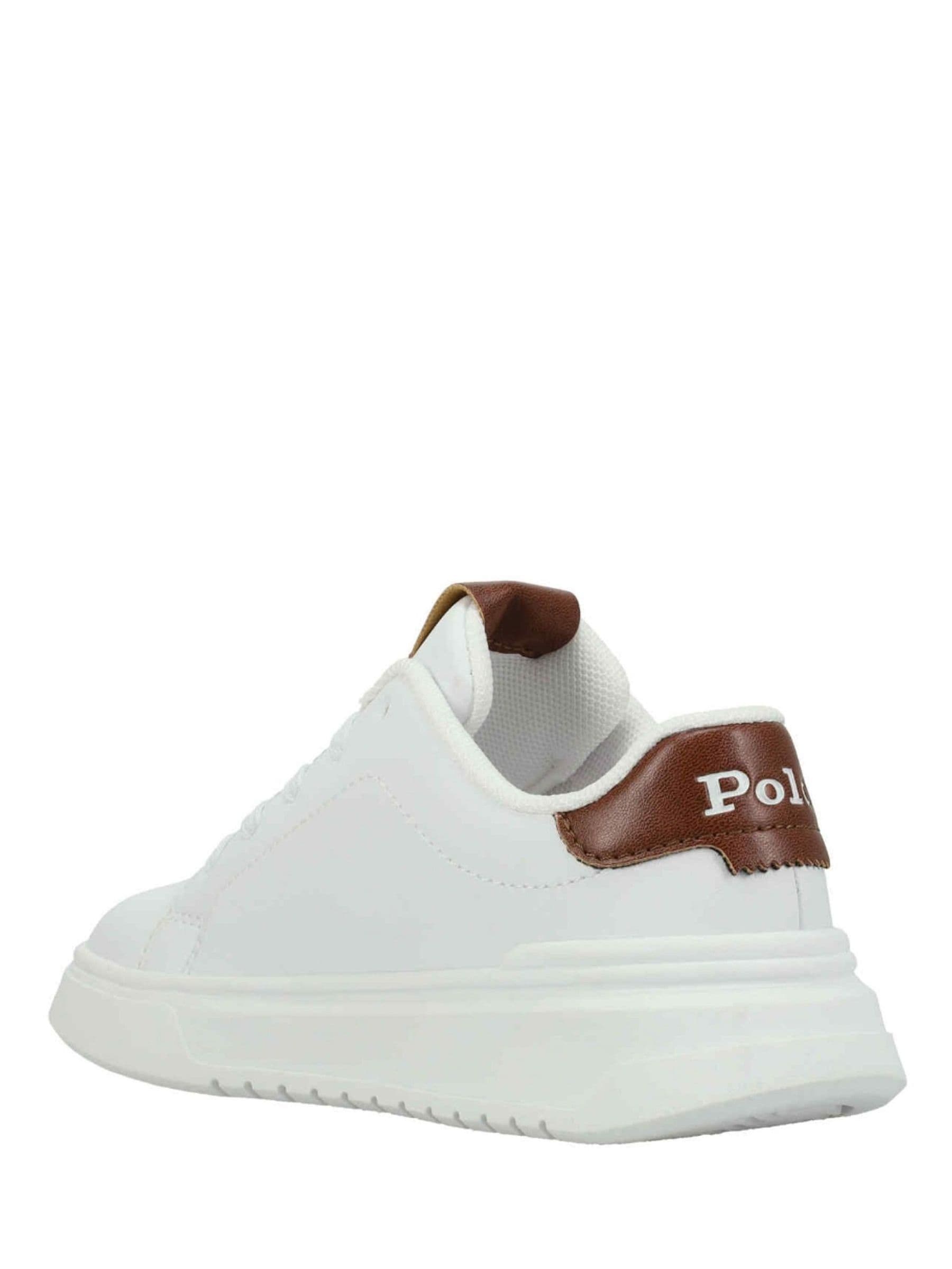 Polo Ralph Lauren White Heritage Court Super Trainers image 5