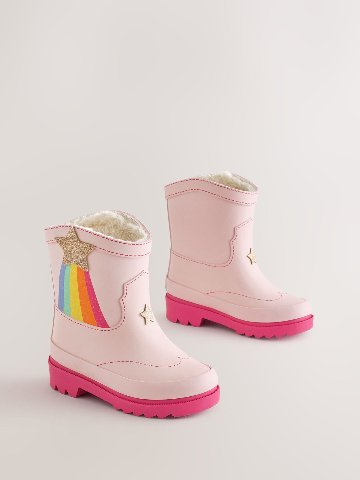 Dsiney Kidz - Little Bird by Jools Oliver Pink Pastel Rainbow Western Style Welly Boots image 3