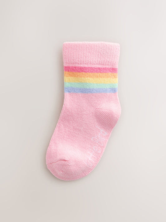 Dsiney Kidz - Little Bird by Jools Oliver Multi Pastel Baby Rainbow Socks 5 Pack image 2