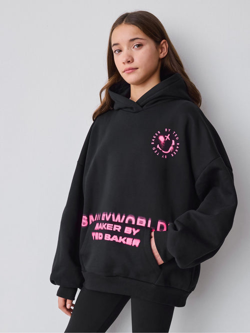 SmileyWorld x Baker by Ted Baker Oversized Hoodie image 1