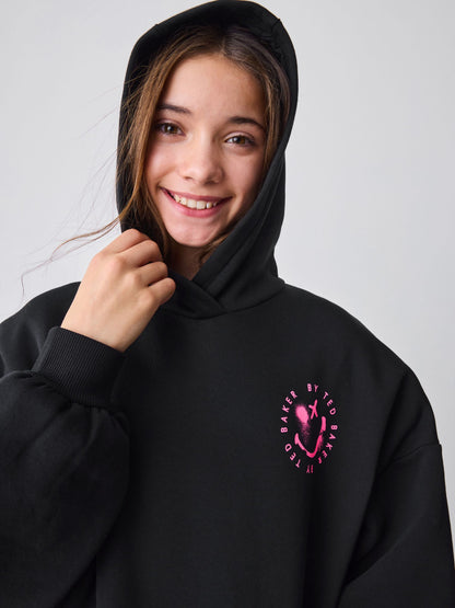 SmileyWorld x Baker by Ted Baker Oversized Hoodie image 4