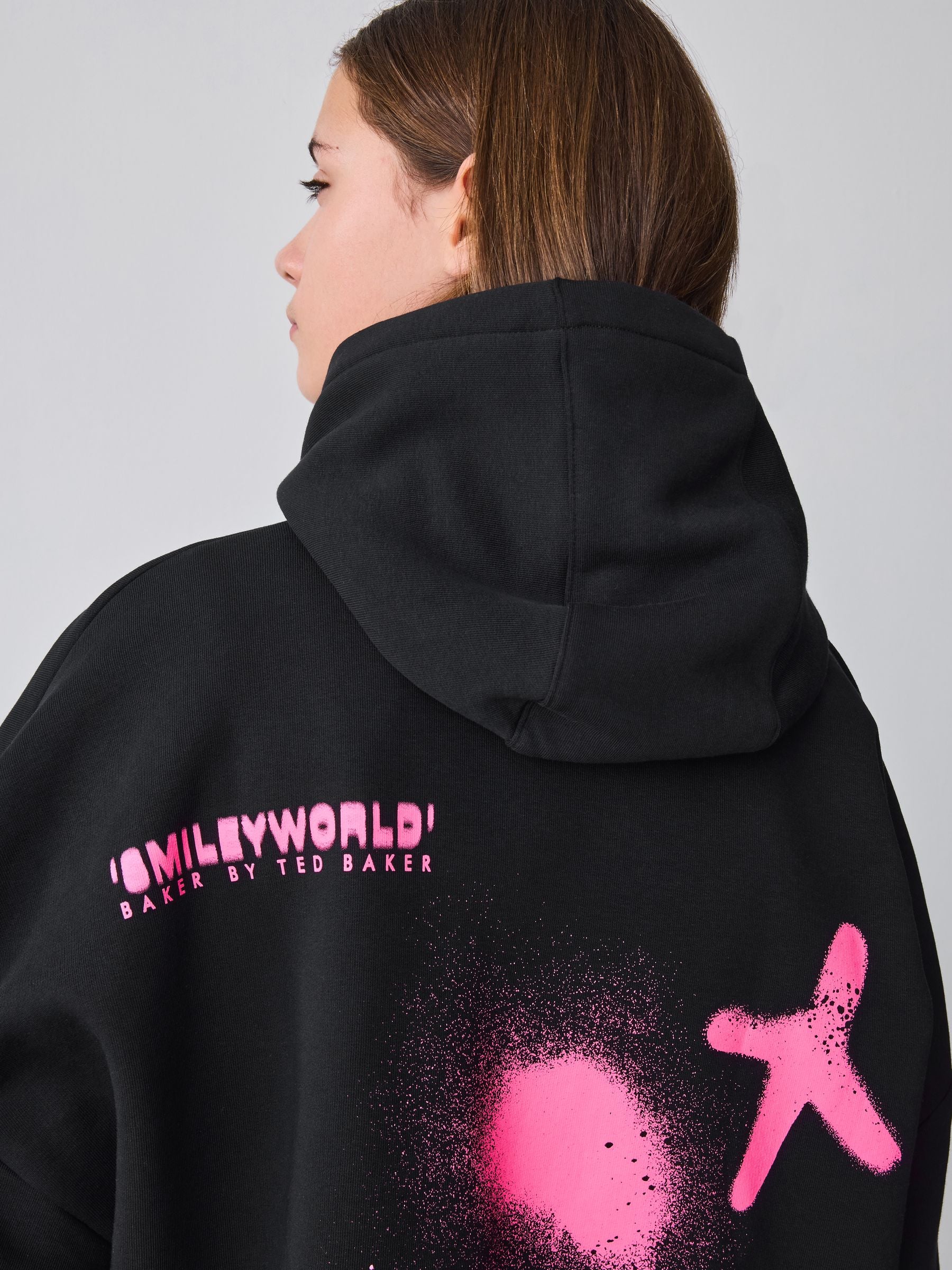 SmileyWorld x Baker by Ted Baker Oversized Hoodie image 5