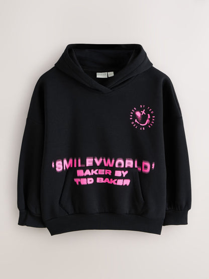 SmileyWorld x Baker by Ted Baker Oversized Hoodie image 7