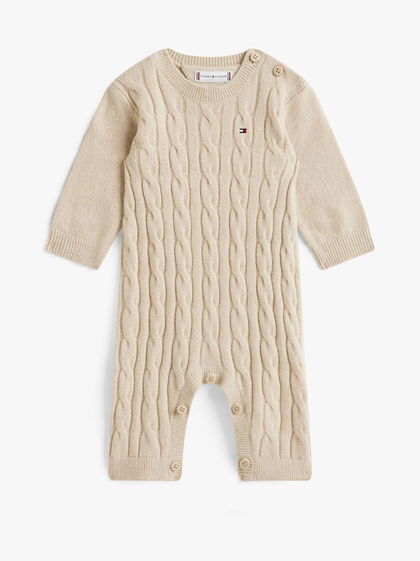 Tommy Hilfiger Brown Cable Knit Relaxed Bodysuit image 1
