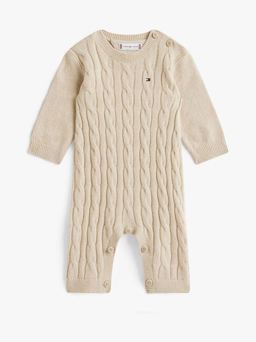 Tommy Hilfiger Brown Cable Knit Relaxed Bodysuit image 1