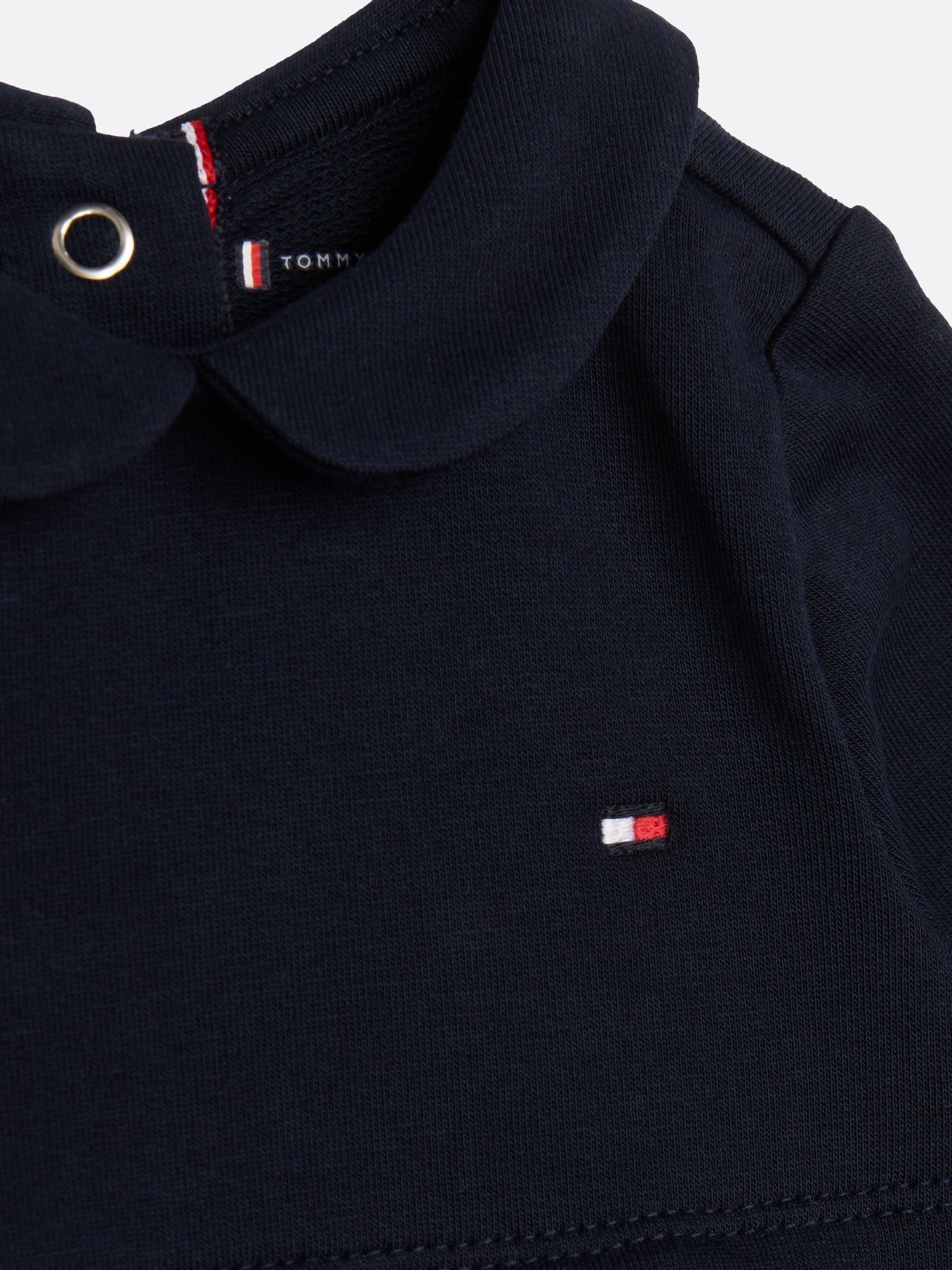 Tommy Hilfiger Blue Essential Terry Long Sleeve Dress image 2