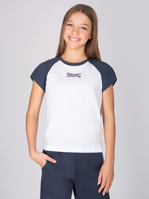 Dsiney Kidz - Pineapple White Raglan T-Shirt image 1