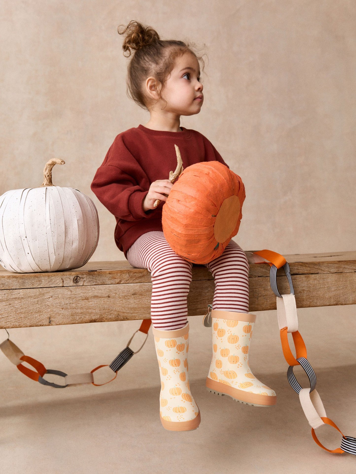 Orange Pumpkin Wellies image 2