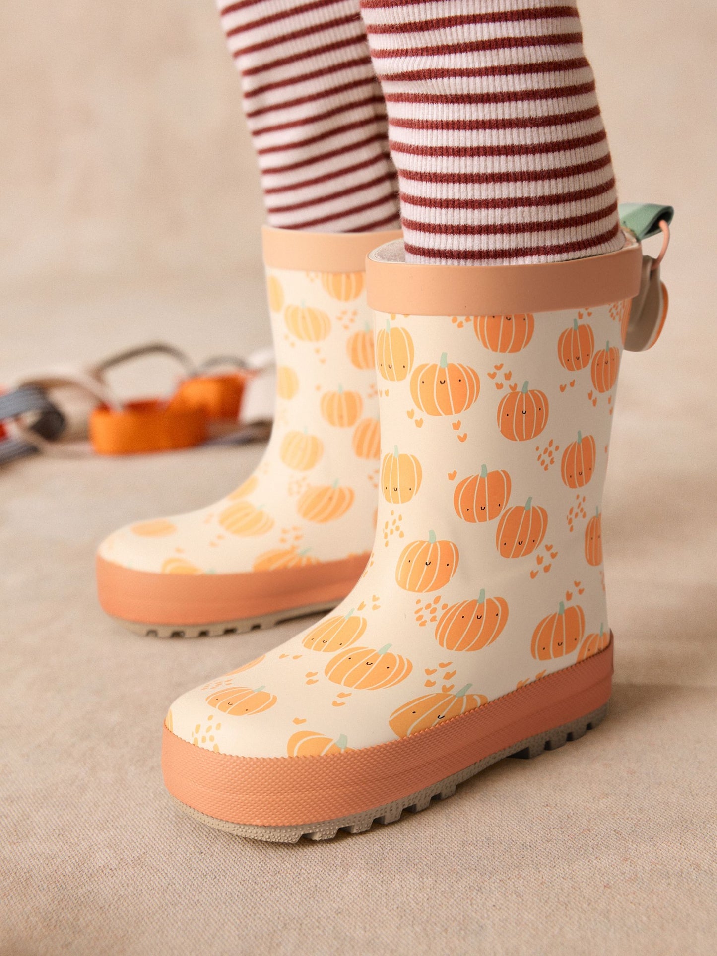 Orange Pumpkin Wellies image 3