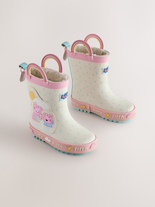 Dsiney Kidz - Cream Peppa Pig Handle Wellies image 1