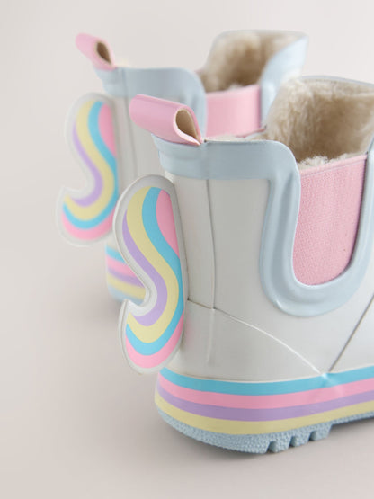 White Unicorn Chelsea Wellies image 4