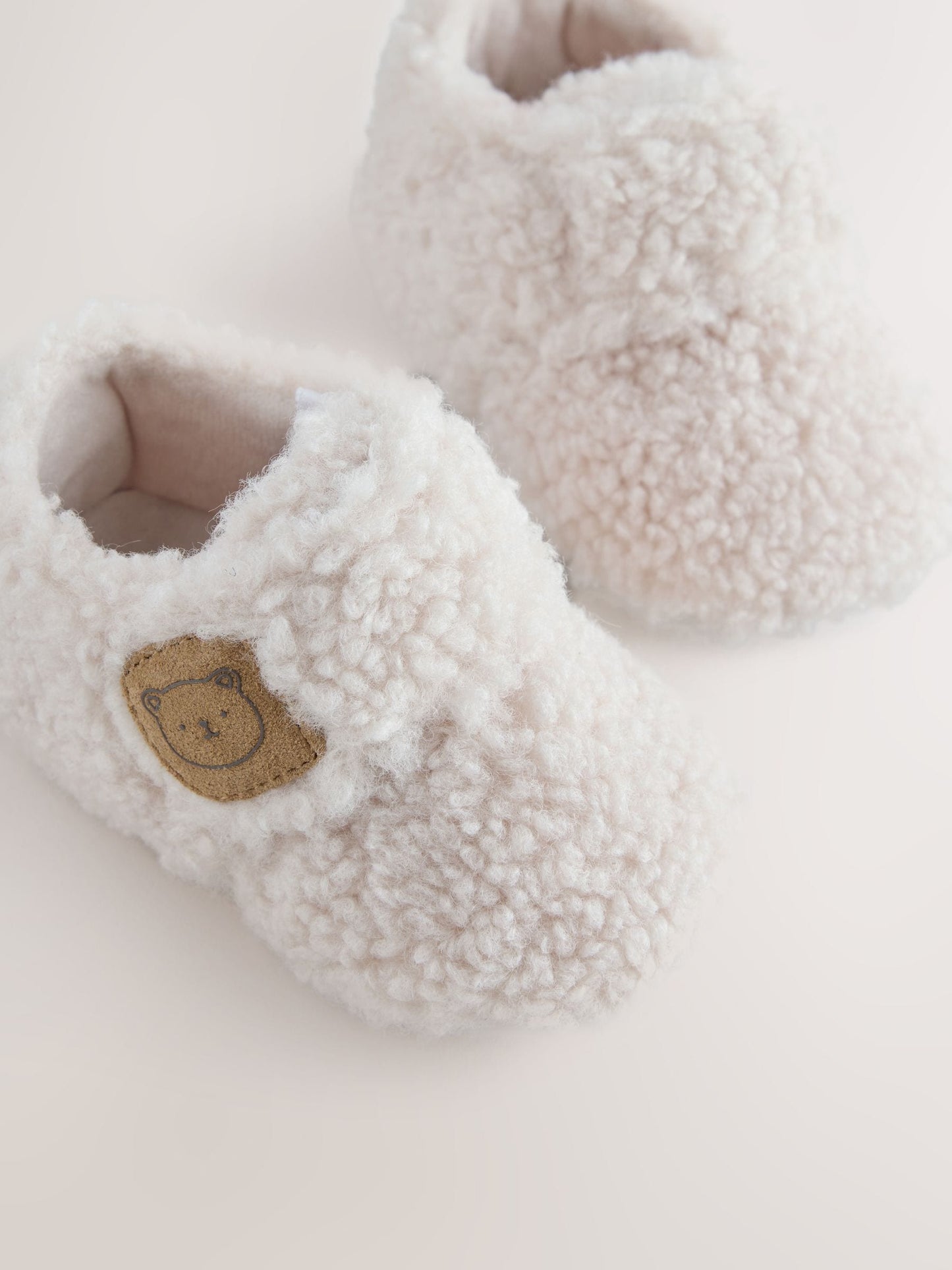 Cream Baby Cosy Touch Fasten Slippers (0-24mths) image 3