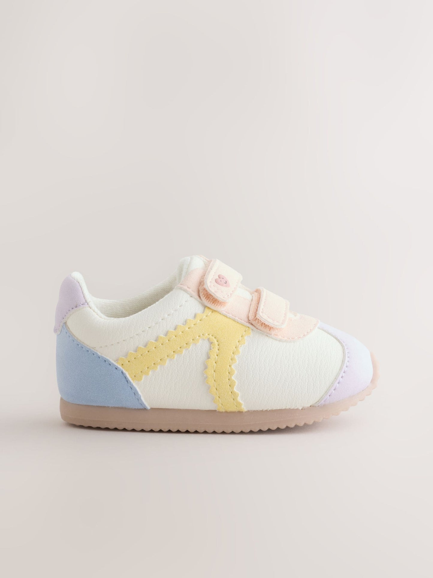 Multi Pastel Baby Touch Fastening Trainers image 2