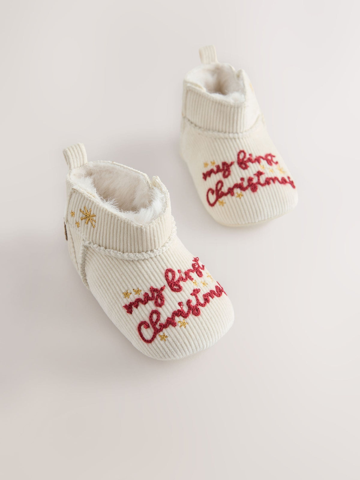 Dsiney Kidz - Neutral My First Christmas Baby Pull On Boots (0-18mths) image 1