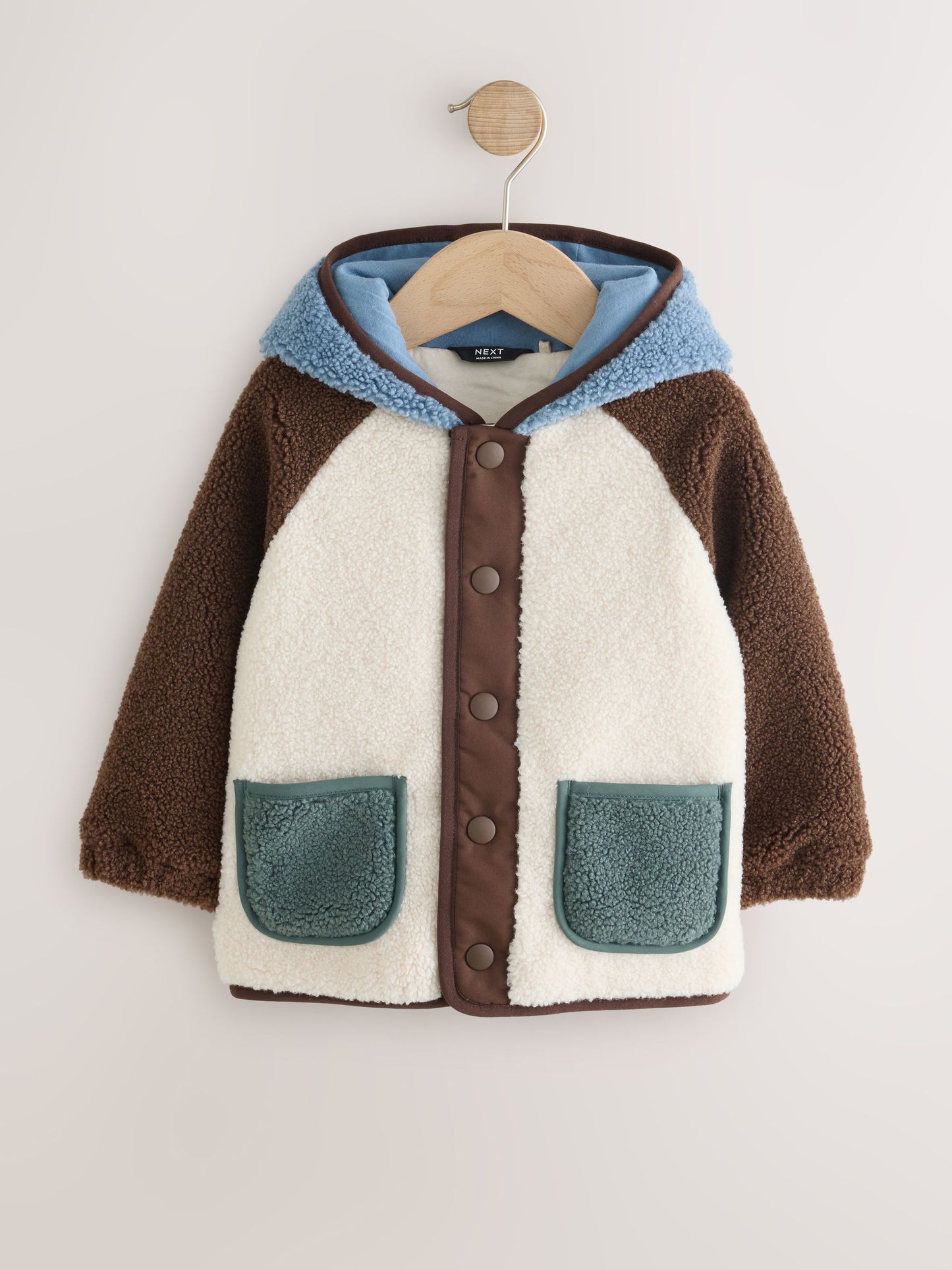 Dsiney Kidz - Neutral/Tan Colourblock Hooded Fleece (3mths-7yrs) image 5