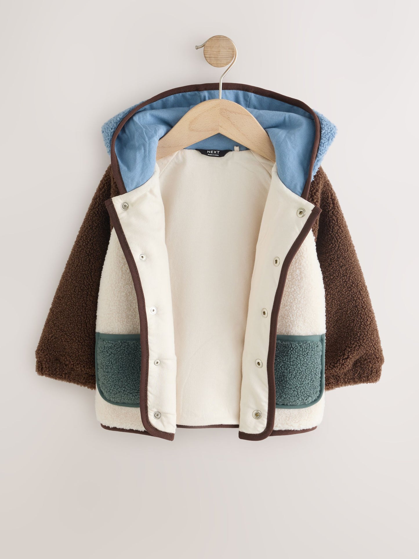 Dsiney Kidz - Neutral/Tan Colourblock Hooded Fleece (3mths-7yrs) image 6
