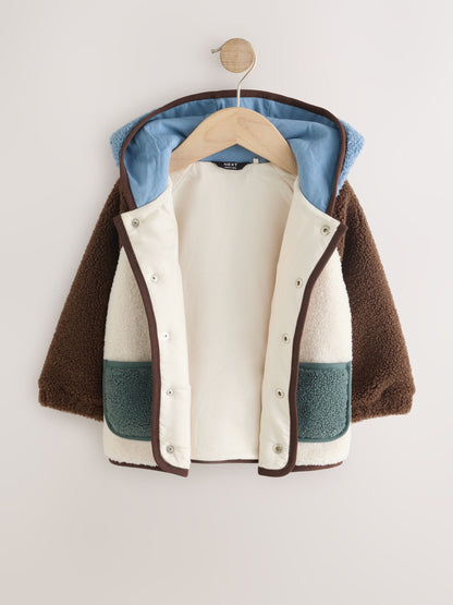 Dsiney Kidz - Neutral/Tan Colourblock Hooded Fleece (3mths-7yrs) image 6