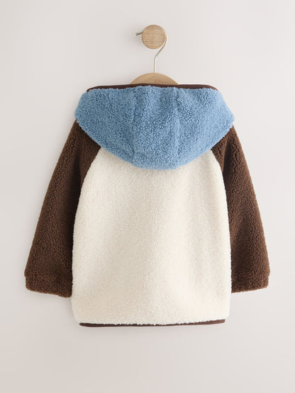 Dsiney Kidz - Neutral/Tan Colourblock Hooded Fleece (3mths-7yrs) image 7