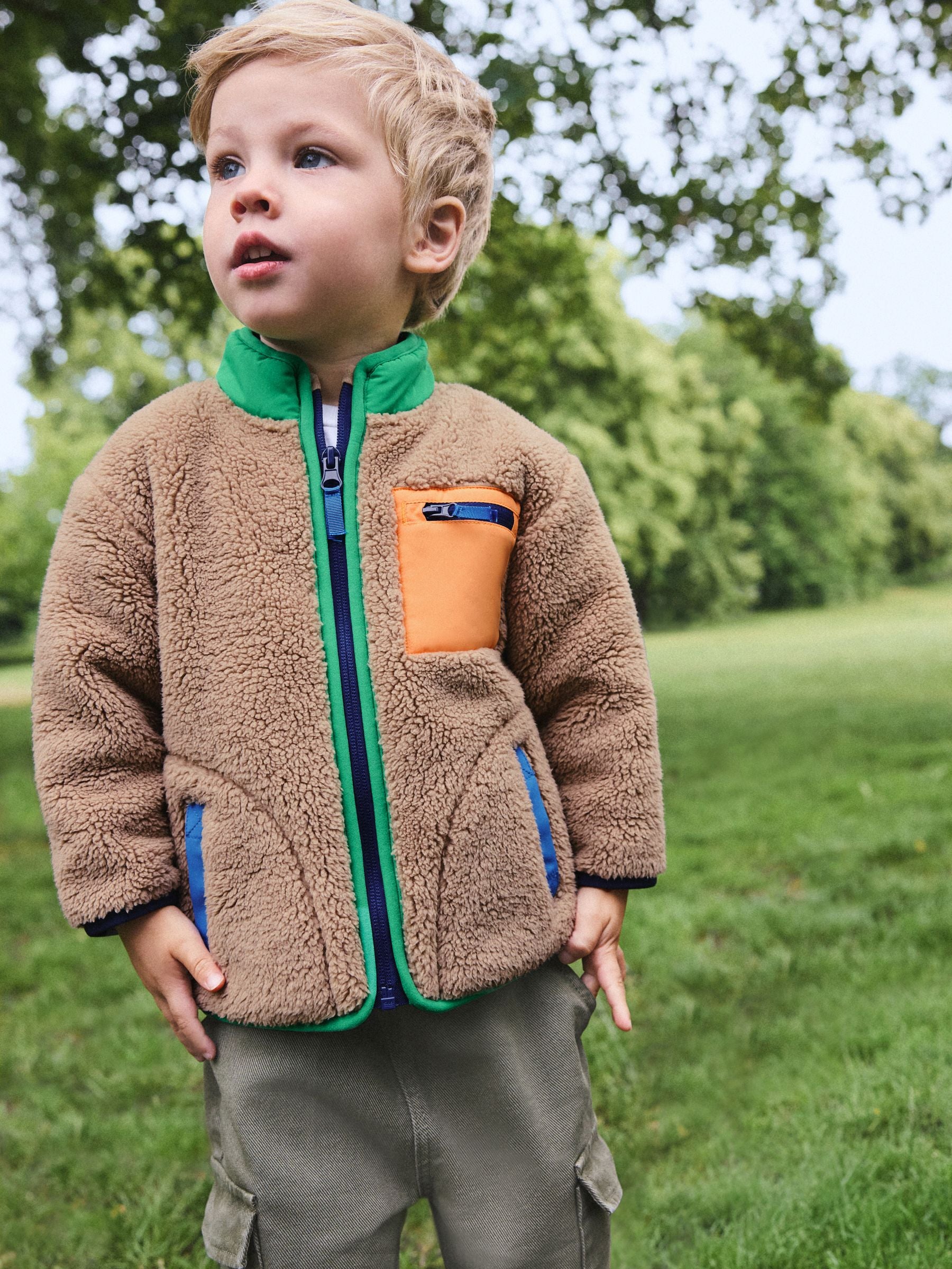Dsiney Kidz - Multi Bright Ecru Zip Thru Fleece (3mths-7yrs) image 1