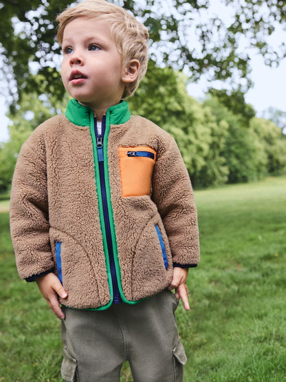 Dsiney Kidz - Multi Bright Ecru Zip Thru Fleece (3mths-7yrs) image 1