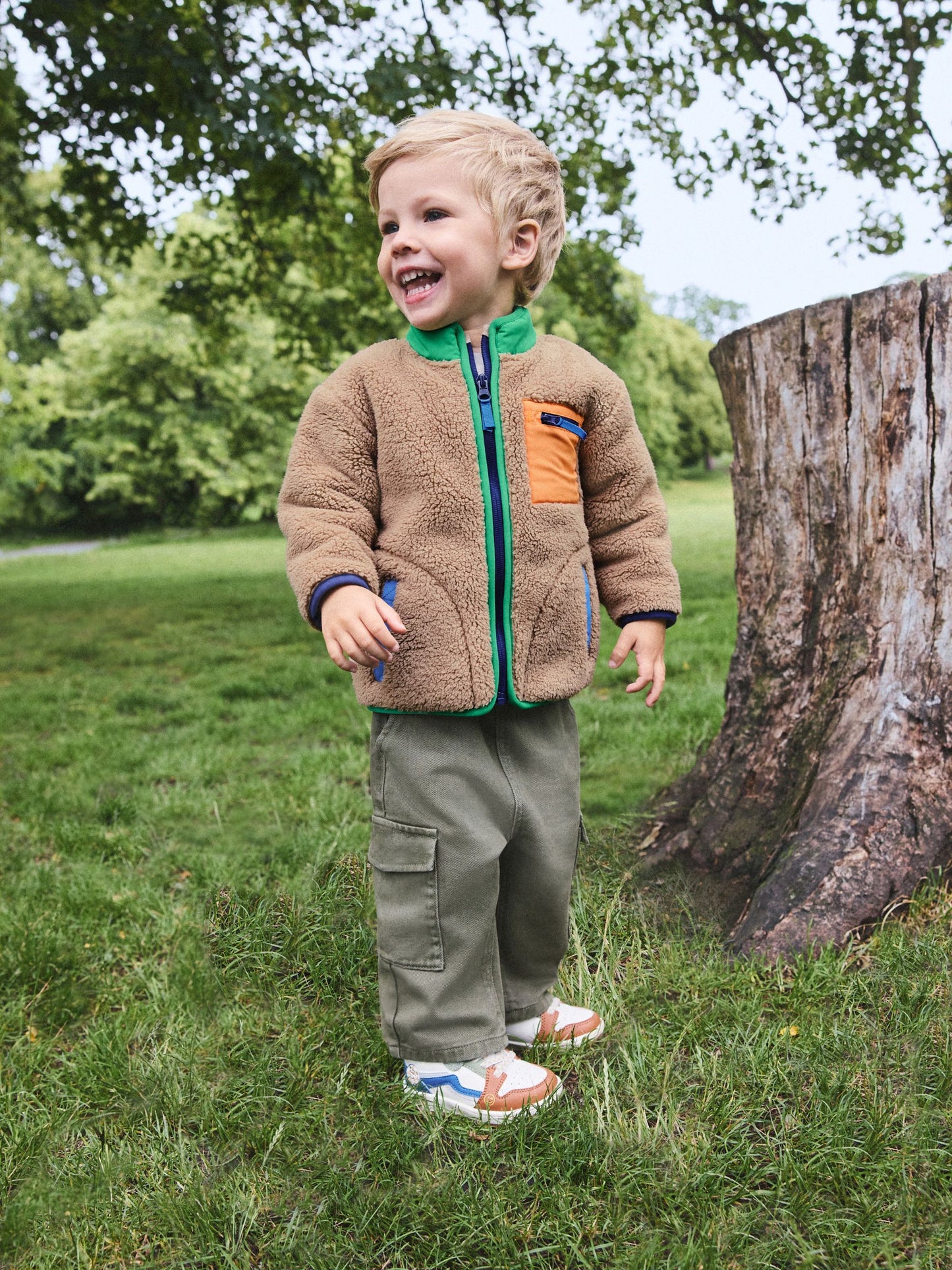 Dsiney Kidz - Multi Bright Ecru Zip Thru Fleece (3mths-7yrs) image 2