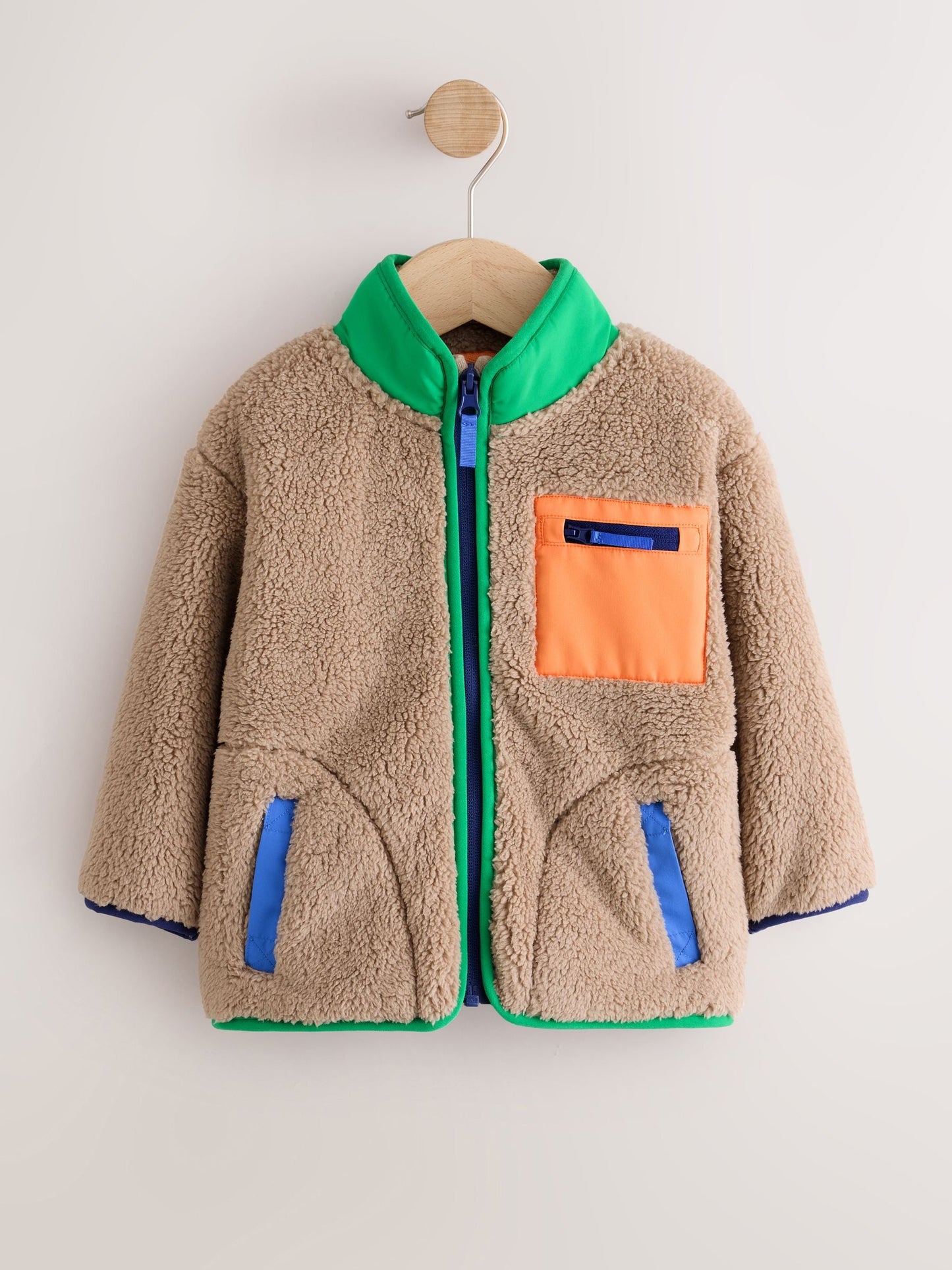 Dsiney Kidz - Multi Bright Ecru Zip Thru Fleece (3mths-7yrs) image 5