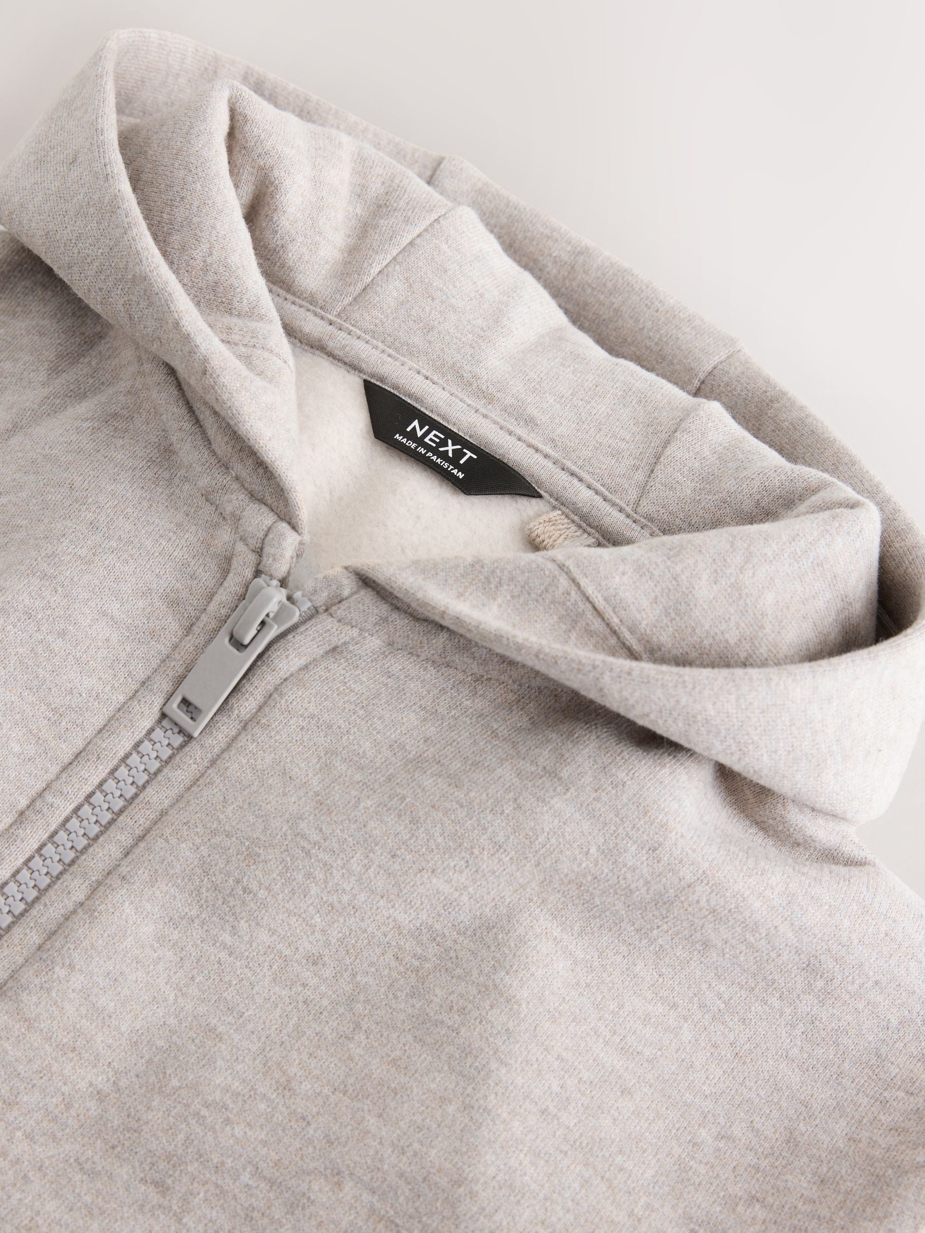 Dsiney Kidz - Oatmeal Marl Soft Touch Zip Through Hoodie (3mths-7yrs) image 4