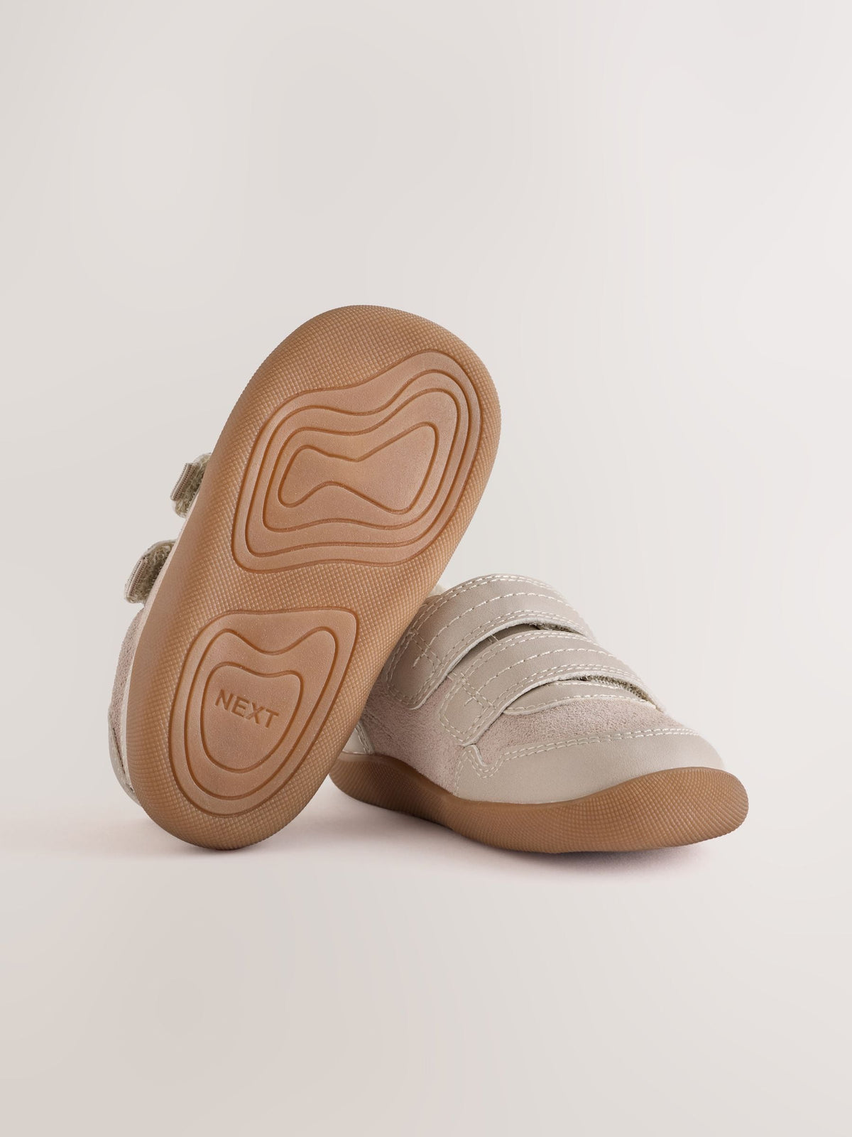 Dsiney Kidz - Neutral Wide Fit (G) Crawler Trainers image 3