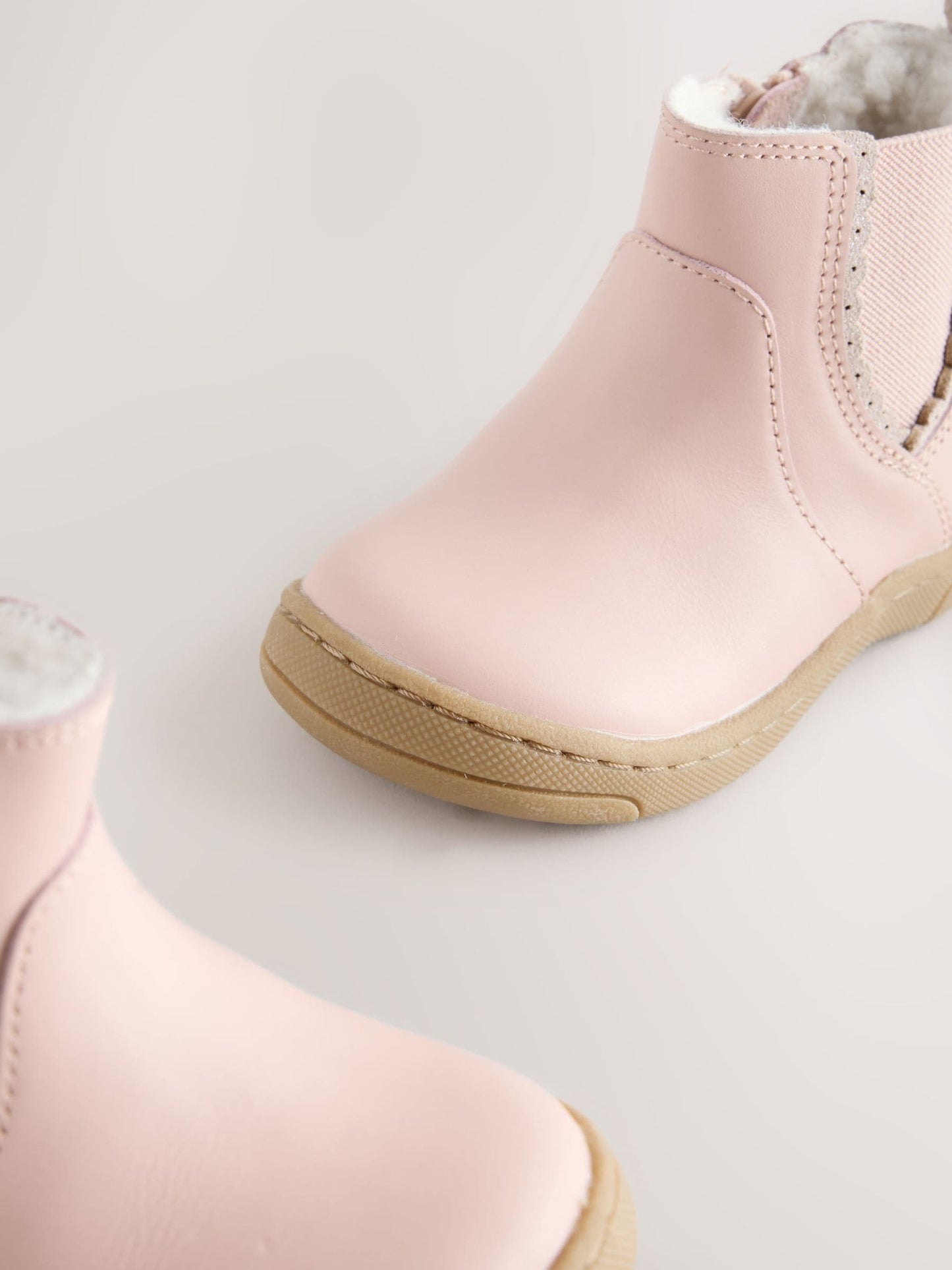 Pink Leather First Walker Chelsea Boots image 4