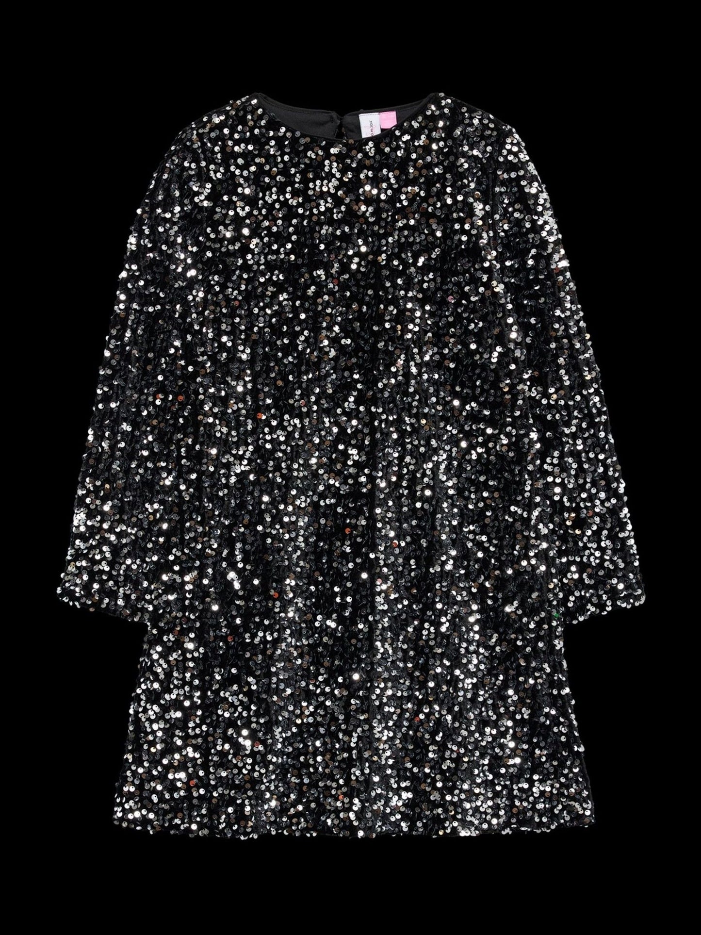 VERO MODA Black Sequin Long Sleeve Dress image 5