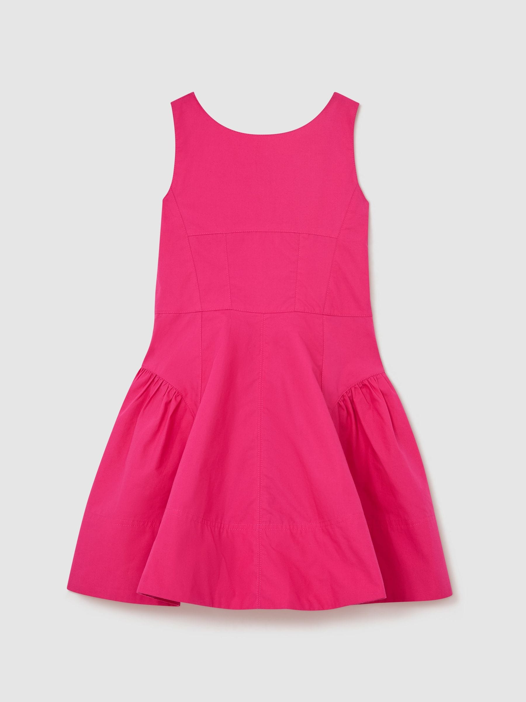 Reiss Pink Irena 9-13 yrs Cotton Polka-Dot Sleeveless Dress image 2