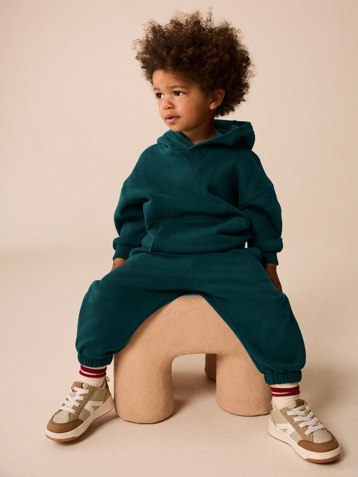 Dsiney Kidz - Dark Green Regular Fit Soft Touch Jersey Joggers (3mths-7yrs) image 3
