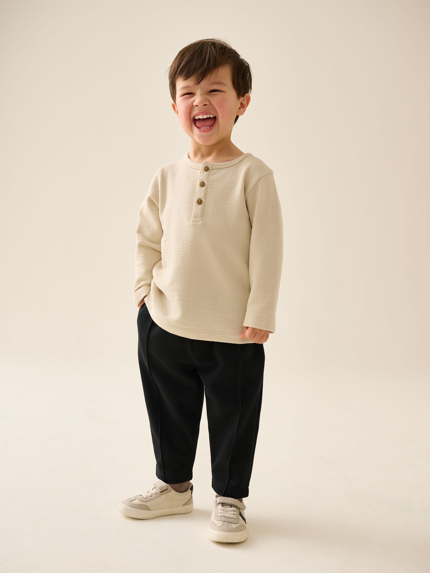 Dsiney Kidz - Black Plain Smart Joggers (3mths-7yrs) image 2