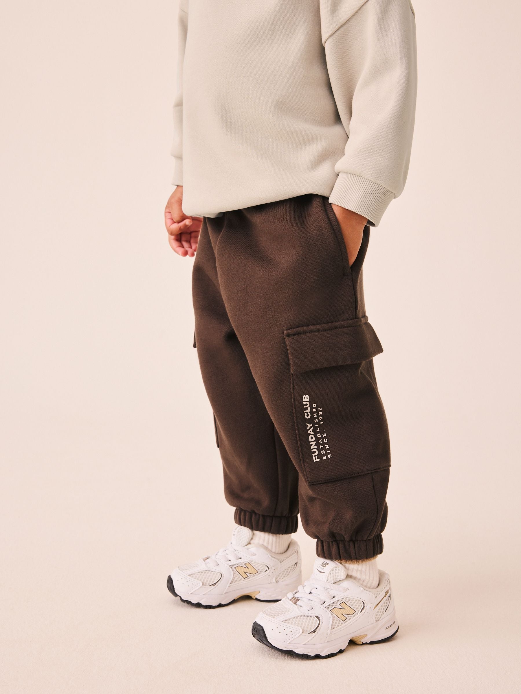Dsiney Kidz - Ecru Crew Neck Sweat Top and Utility Joggers Set (3mths-7yrs) image 3