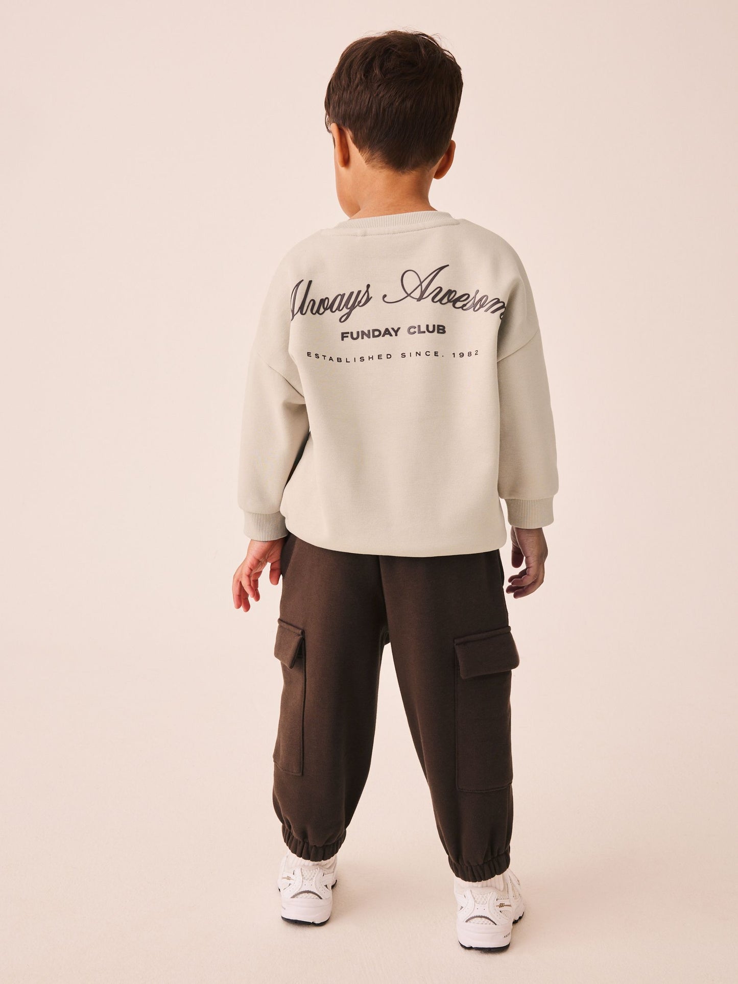 Dsiney Kidz - Ecru Crew Neck Sweat Top and Utility Joggers Set (3mths-7yrs) image 4