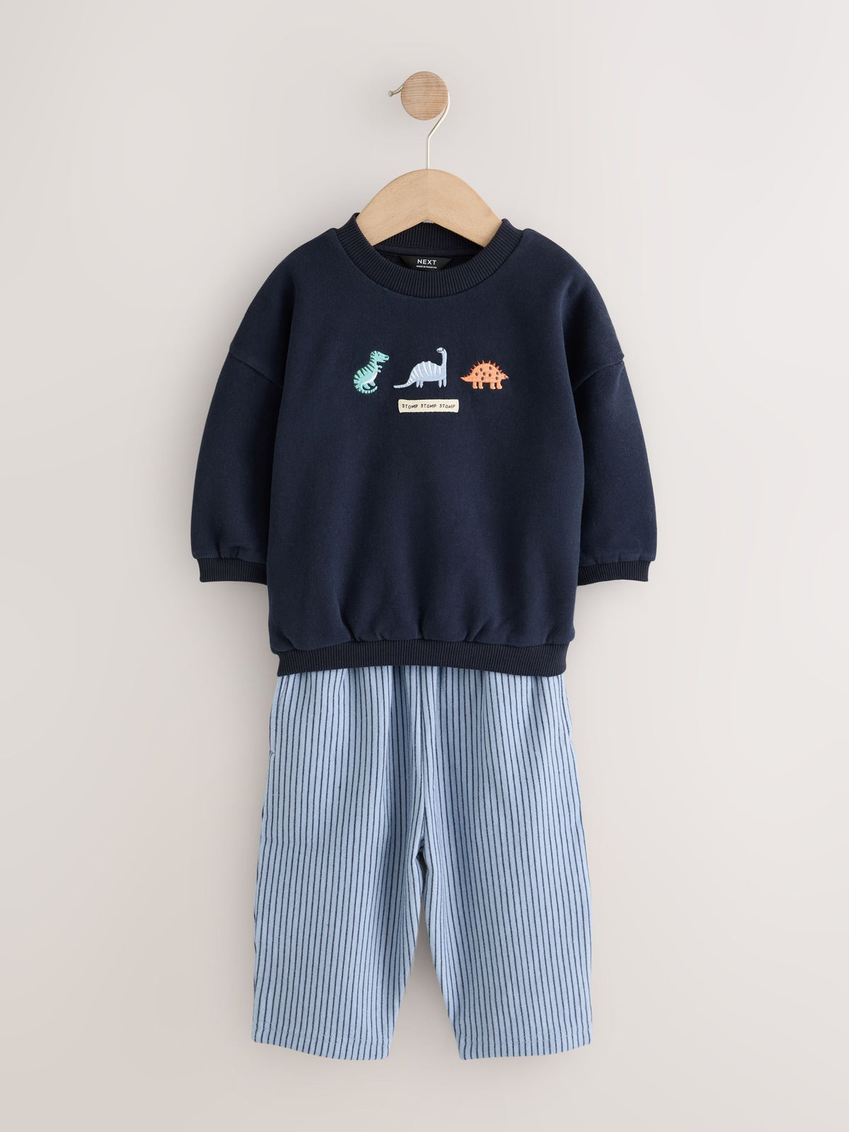 Dsiney Kidz - Navy/White Crew Neck Joggers Set (3mths-7yrs) image 1