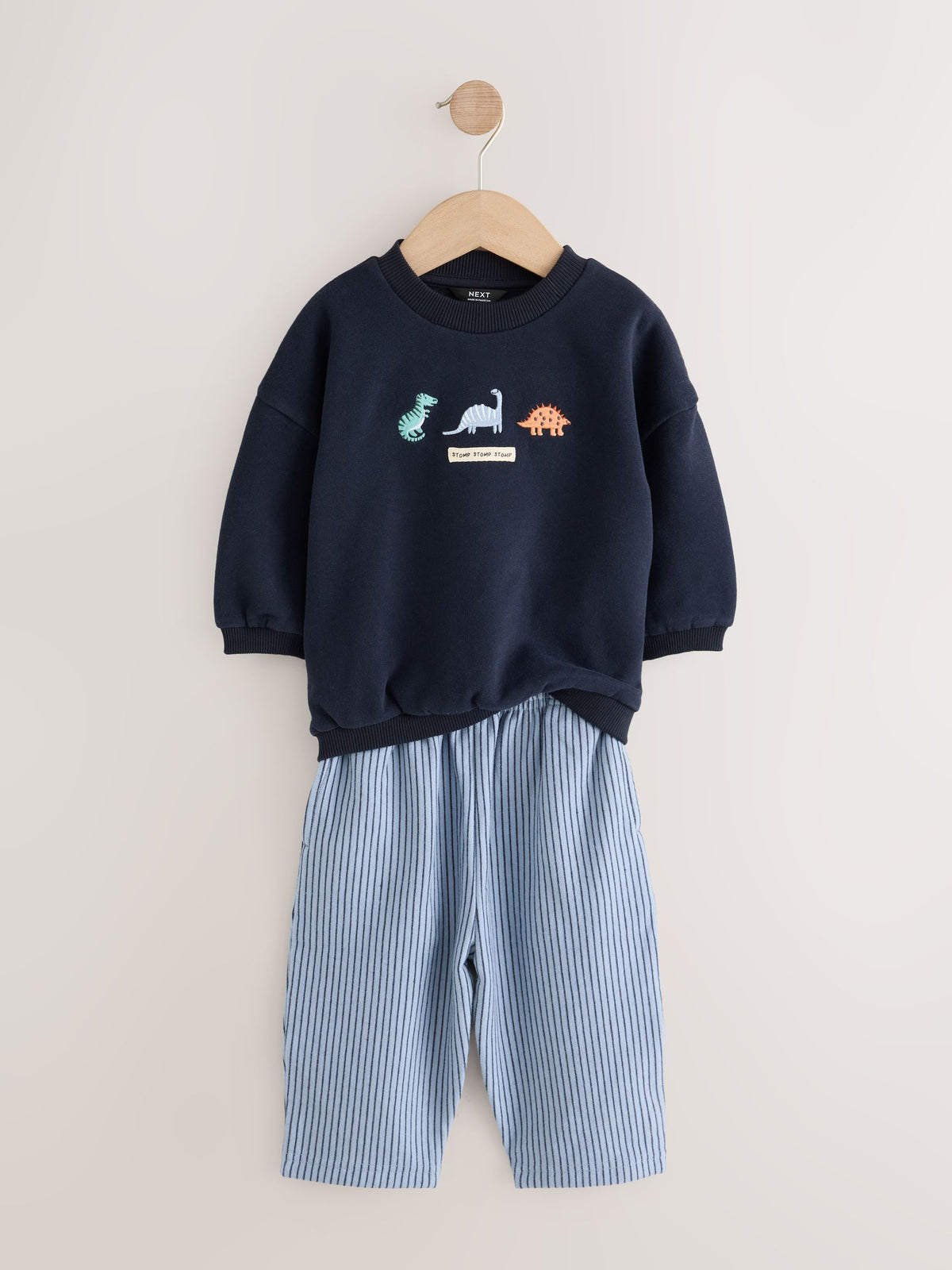 Dsiney Kidz - Navy/White Crew Neck Joggers Set (3mths-7yrs) image 3