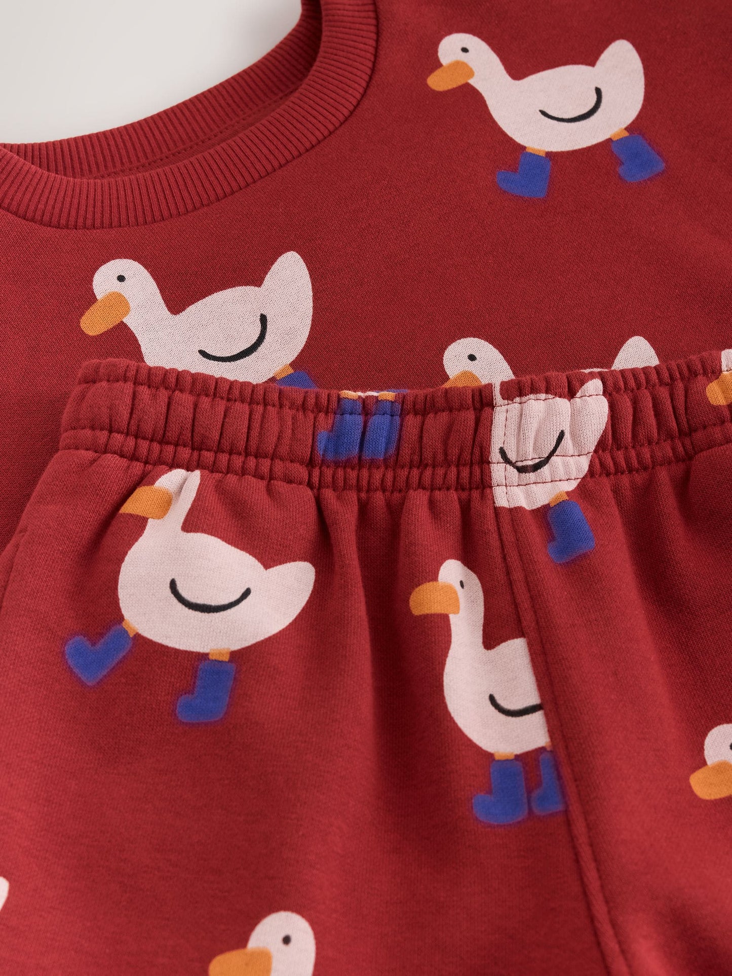 Dsiney Kidz - Burgundy Red All Over Print Crew Neck Sweat Top and Joggers Set (3mths-7yrs) image 10