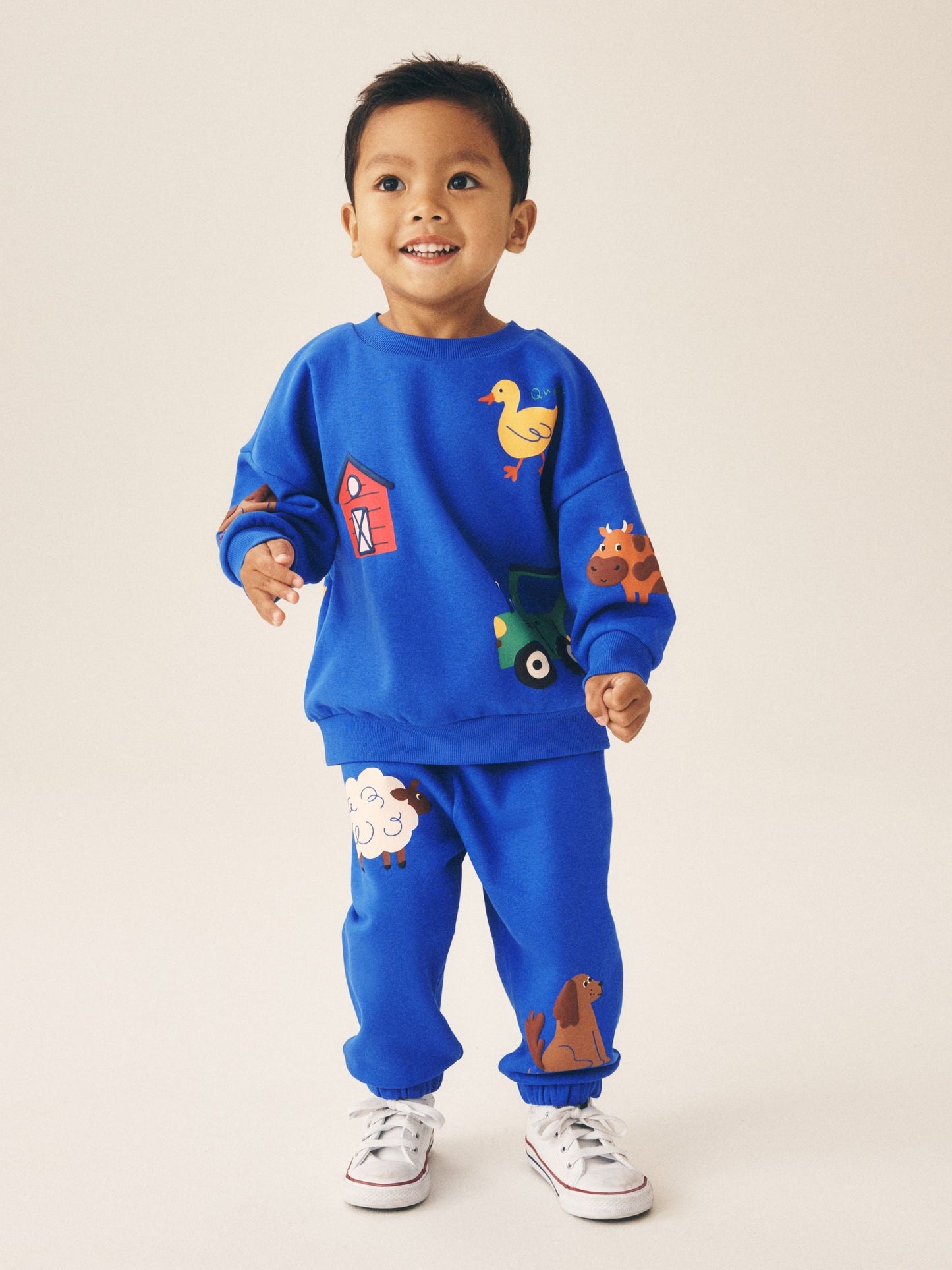 Dsiney Kidz - Dark Blue Crew Neck Joggers Set (3mths-7yrs) image 1