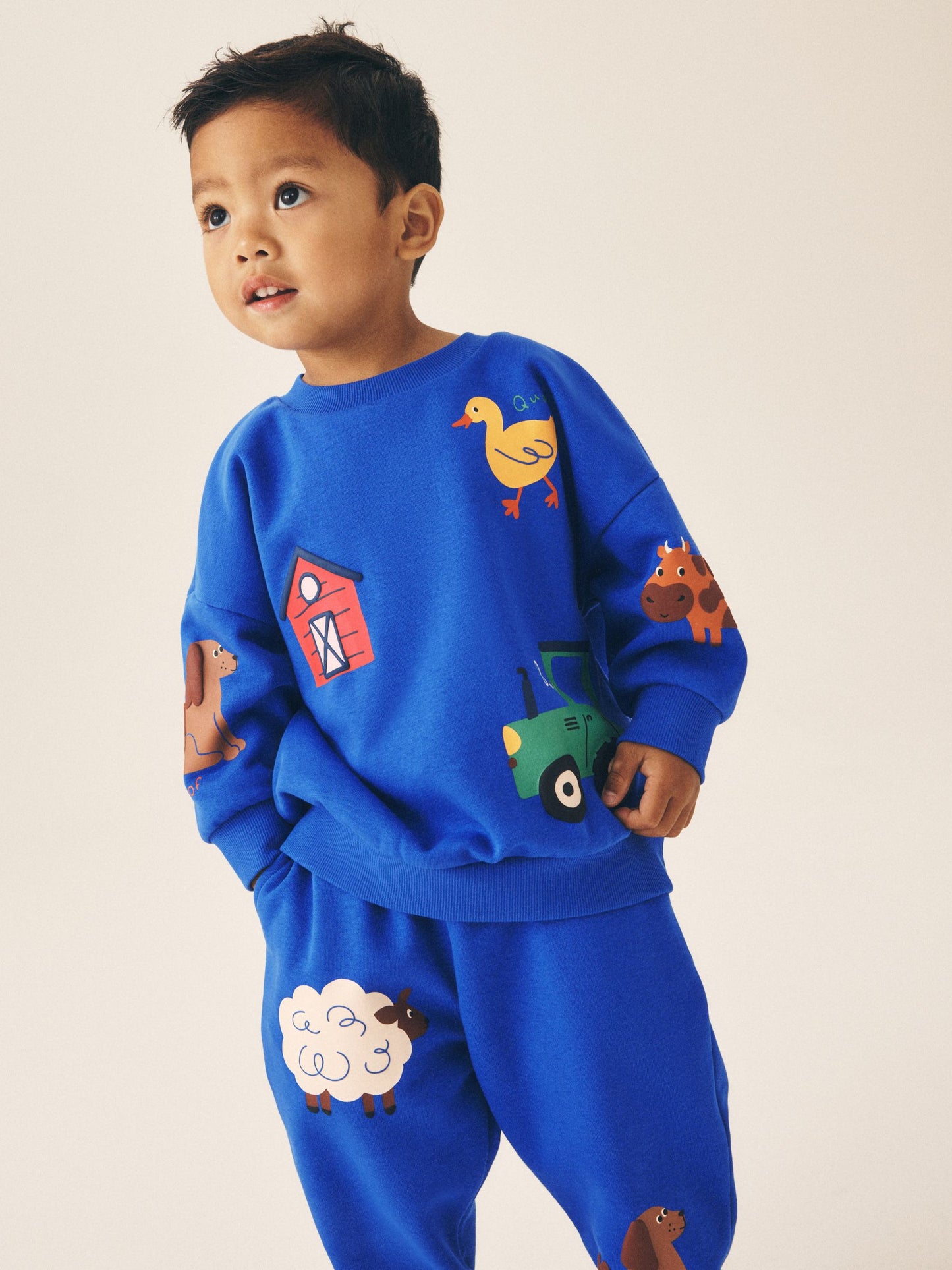 Dsiney Kidz - Dark Blue Crew Neck Joggers Set (3mths-7yrs) image 2