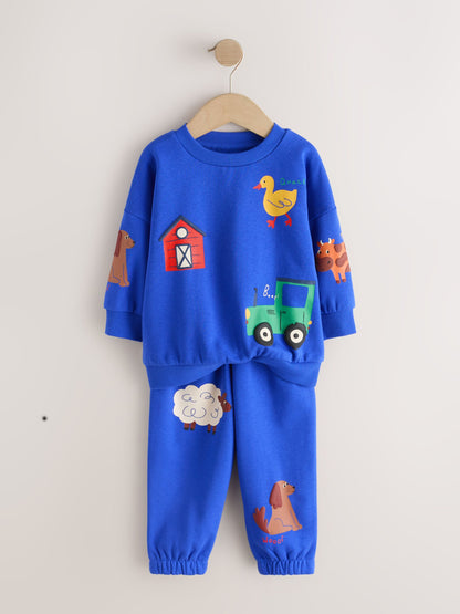 Dsiney Kidz - Dark Blue Crew Neck Joggers Set (3mths-7yrs) image 6