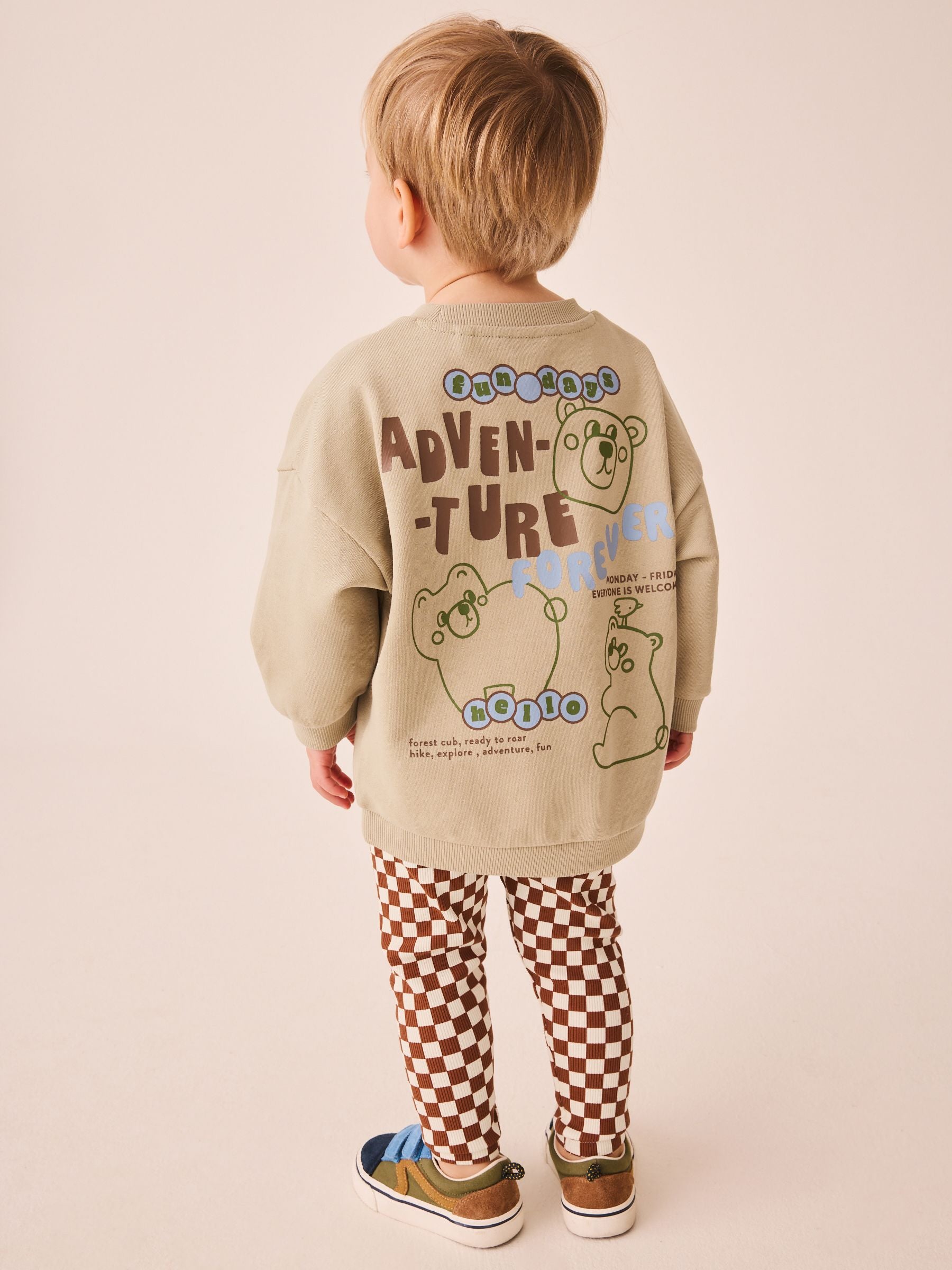 Dsiney Kidz - Neutral Sweatshirt and Leggings Set 2 Piece (3mths-7yrs) image 2