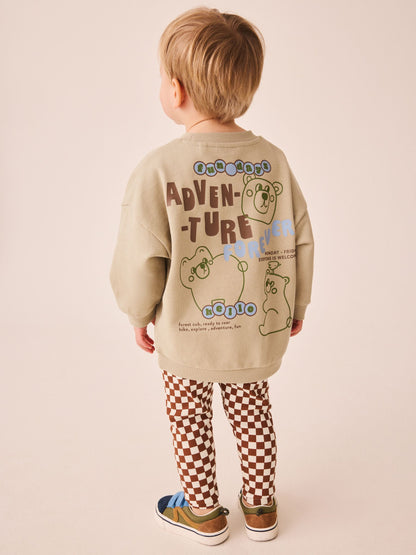 Dsiney Kidz - Neutral Sweatshirt and Leggings Set 2 Piece (3mths-7yrs) image 2