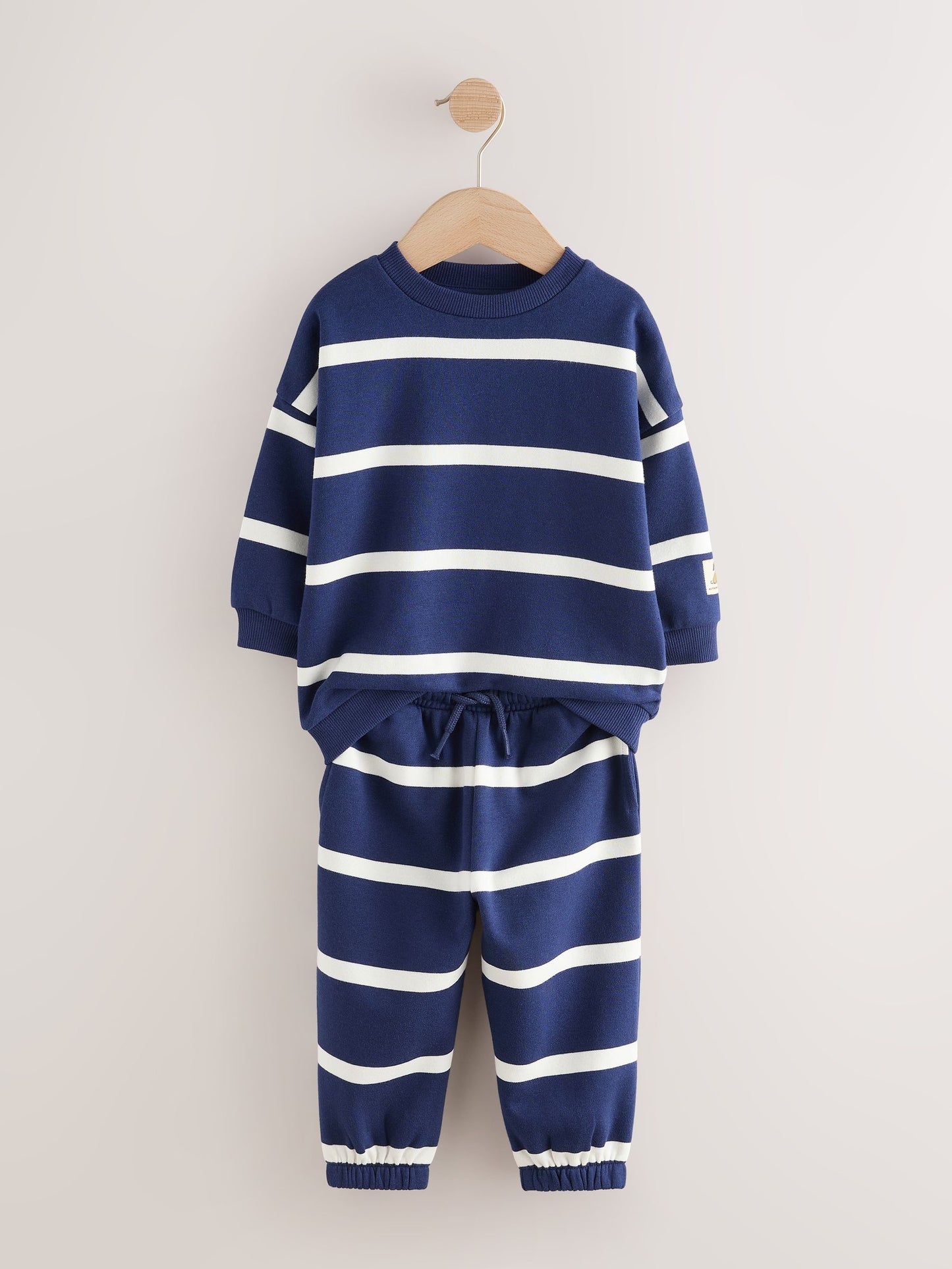 Dsiney Kidz - Navy All Over Print Crew Neck Sweat Top and Joggers Set (3mths-7yrs) image 5