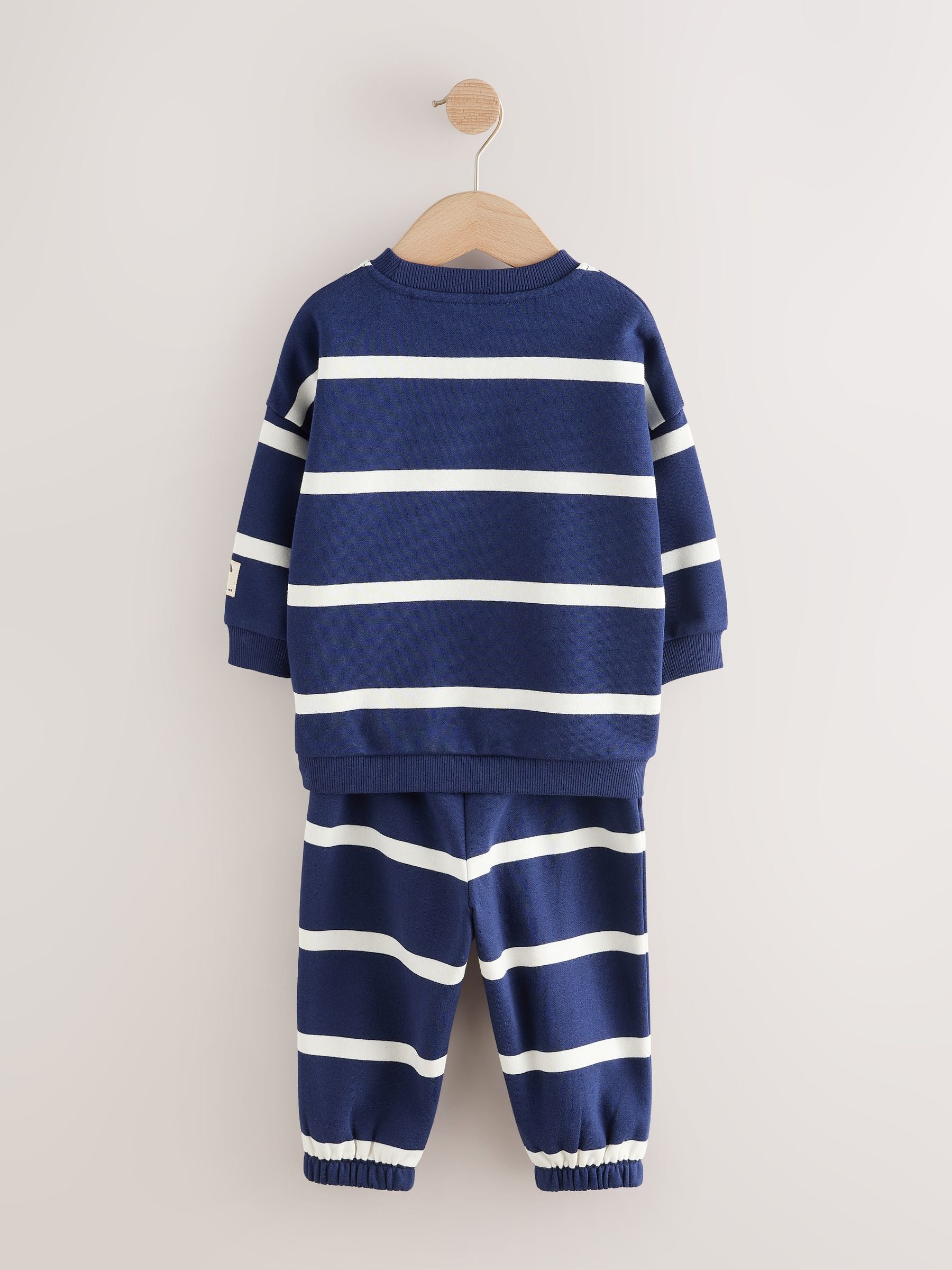Dsiney Kidz - Navy All Over Print Crew Neck Sweat Top and Joggers Set (3mths-7yrs) image 6