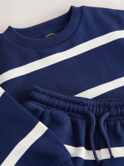 Dsiney Kidz - Navy All Over Print Crew Neck Sweat Top and Joggers Set (3mths-7yrs) image 7