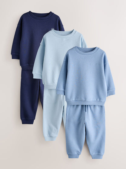 Blue Sweat Top & Joggers Set 6 Piece (3mths-7yrs) image 1