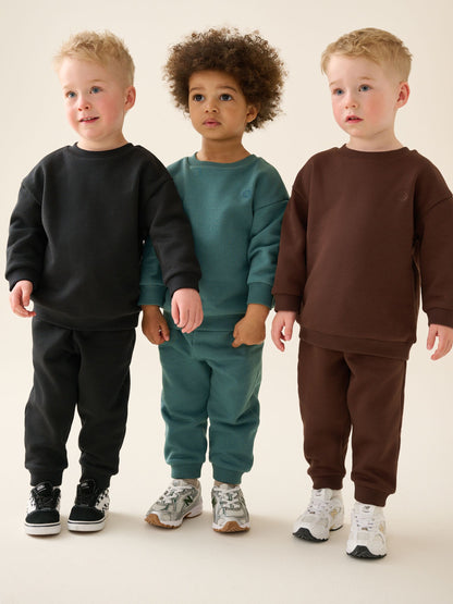 Green/Blue Sweat Top & Joggers Set 6 Piece (3mths-7yrs) image 1